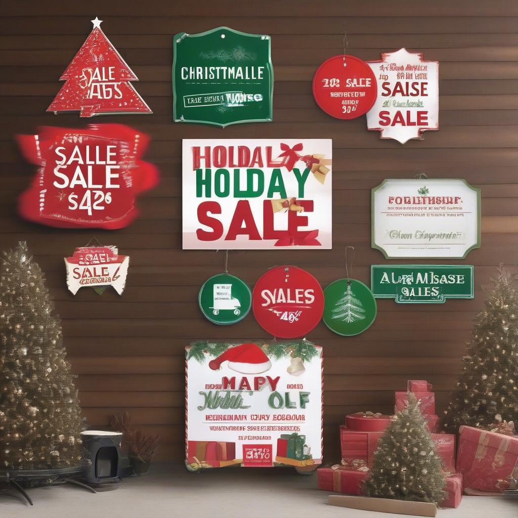 Durable Holiday Sale Signs