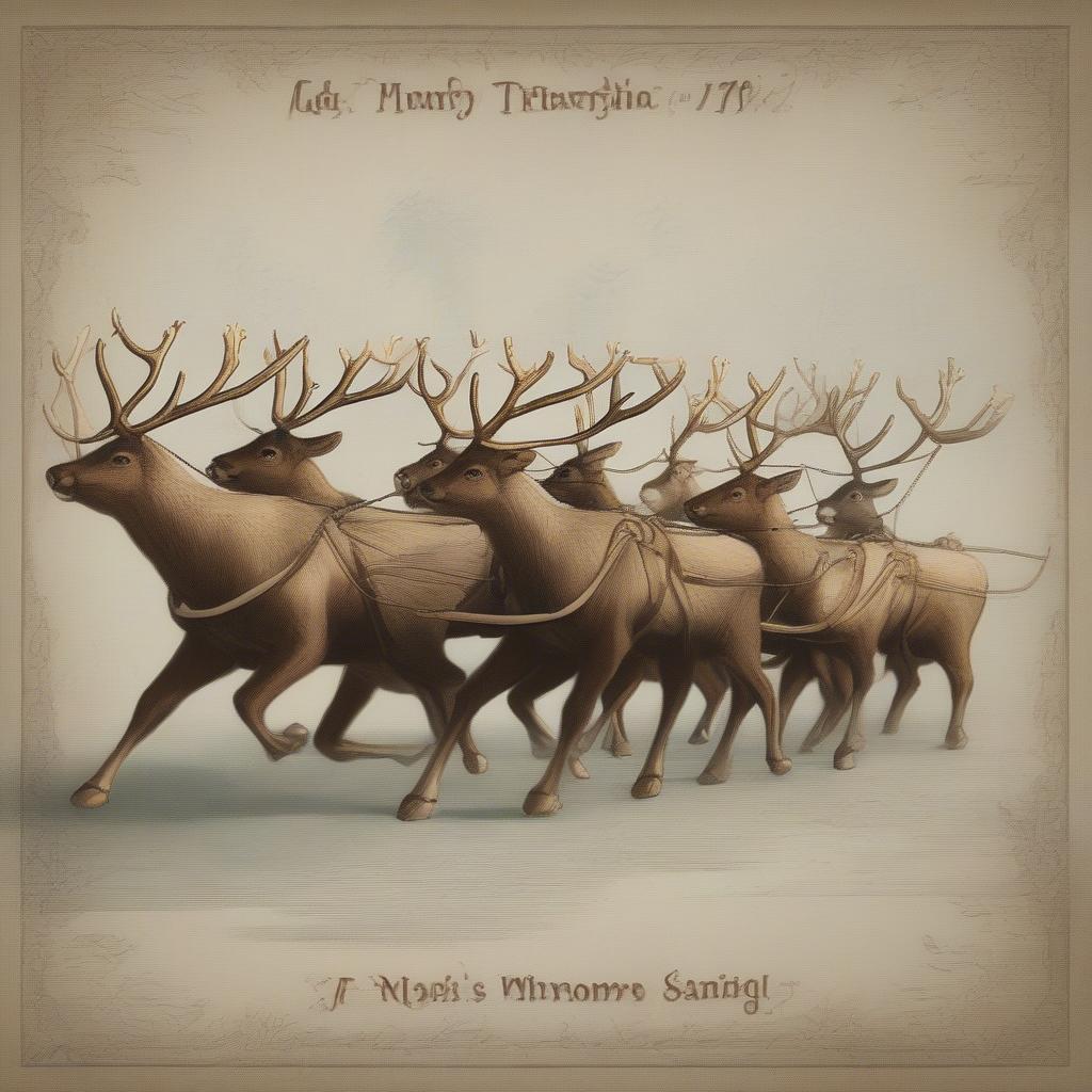 Santa's Original Eight Reindeer Team