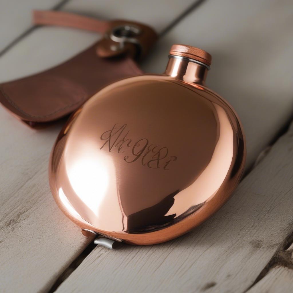 Personalized Engraved Copper Flask for Sale