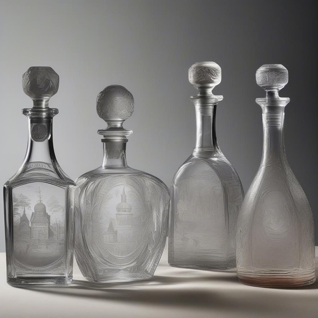 Historical Examples of Etched Decanters