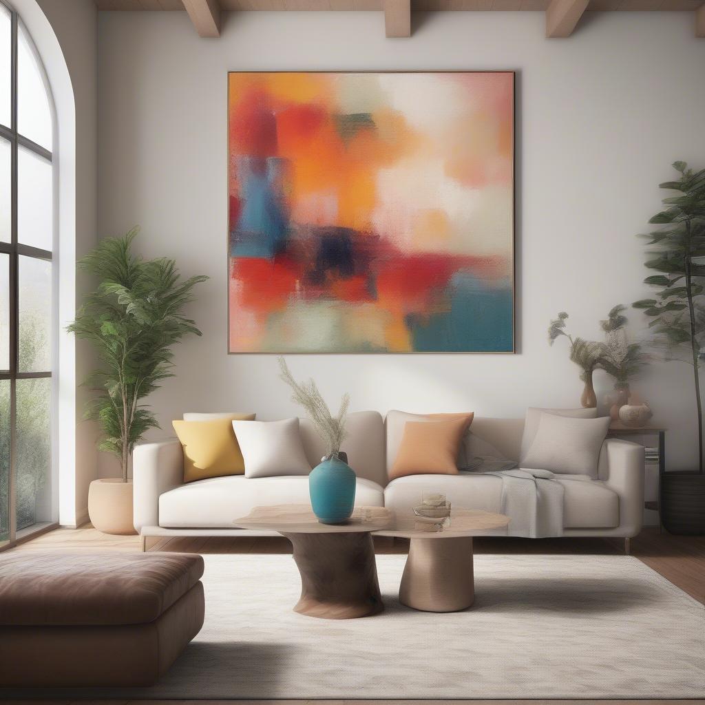 Extra Large Canvas Frames in Living Room