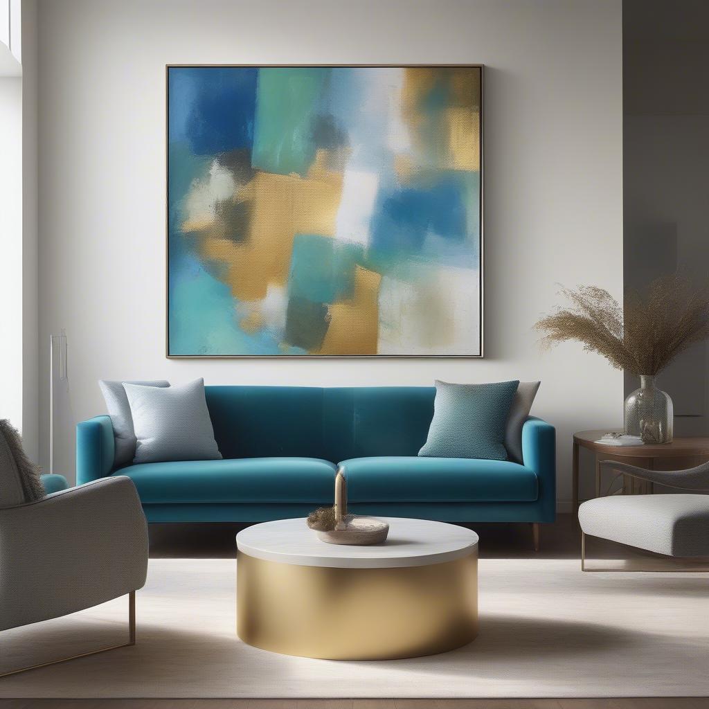 Extra Large Canvas in a Living Room