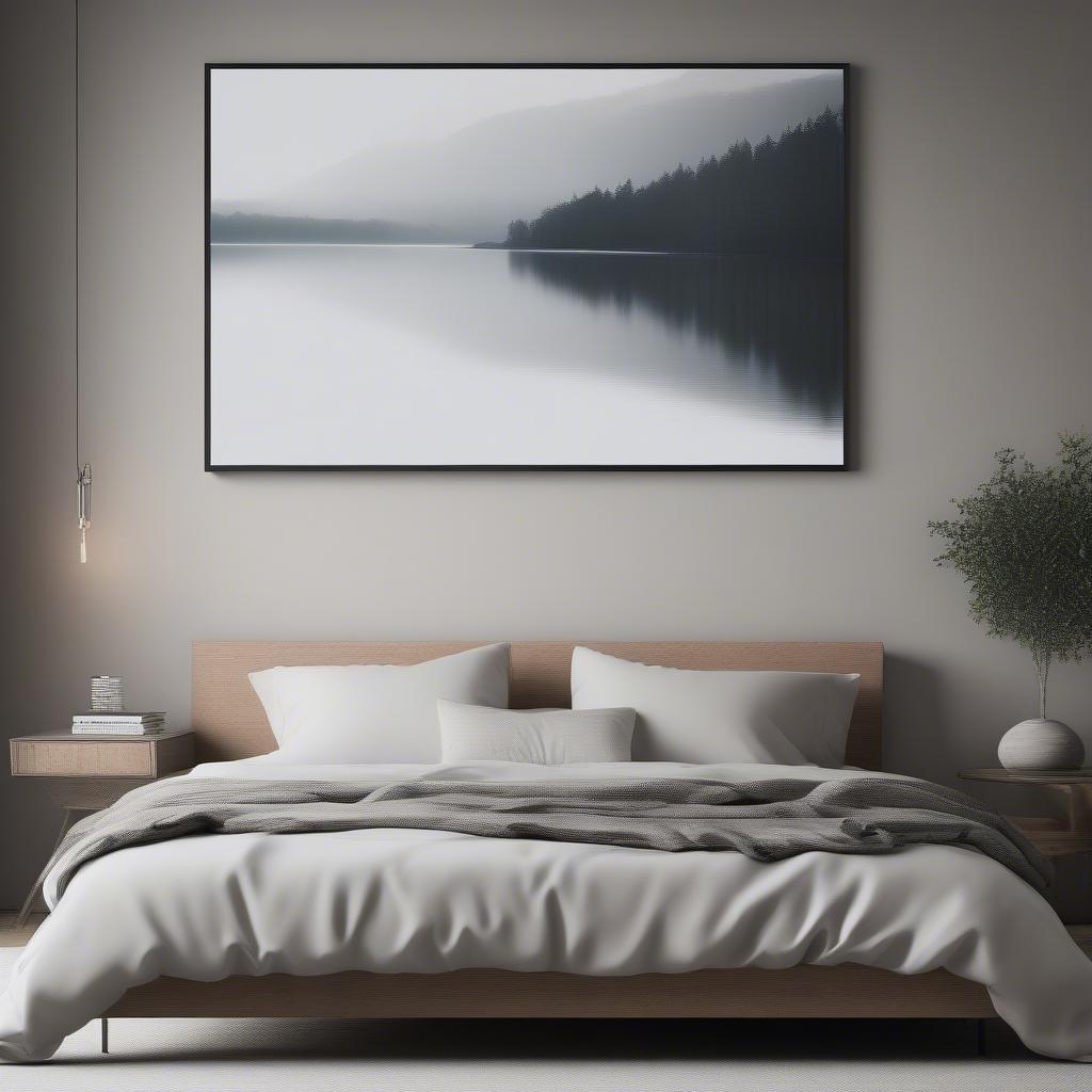 Extra Large Canvas Print Above a Bed