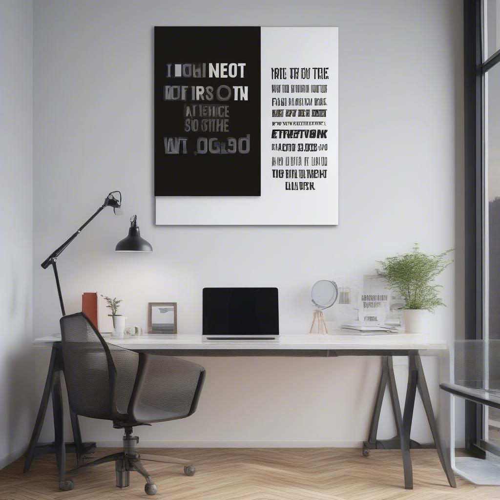 Extra Large Canvas Print in an Office Setting