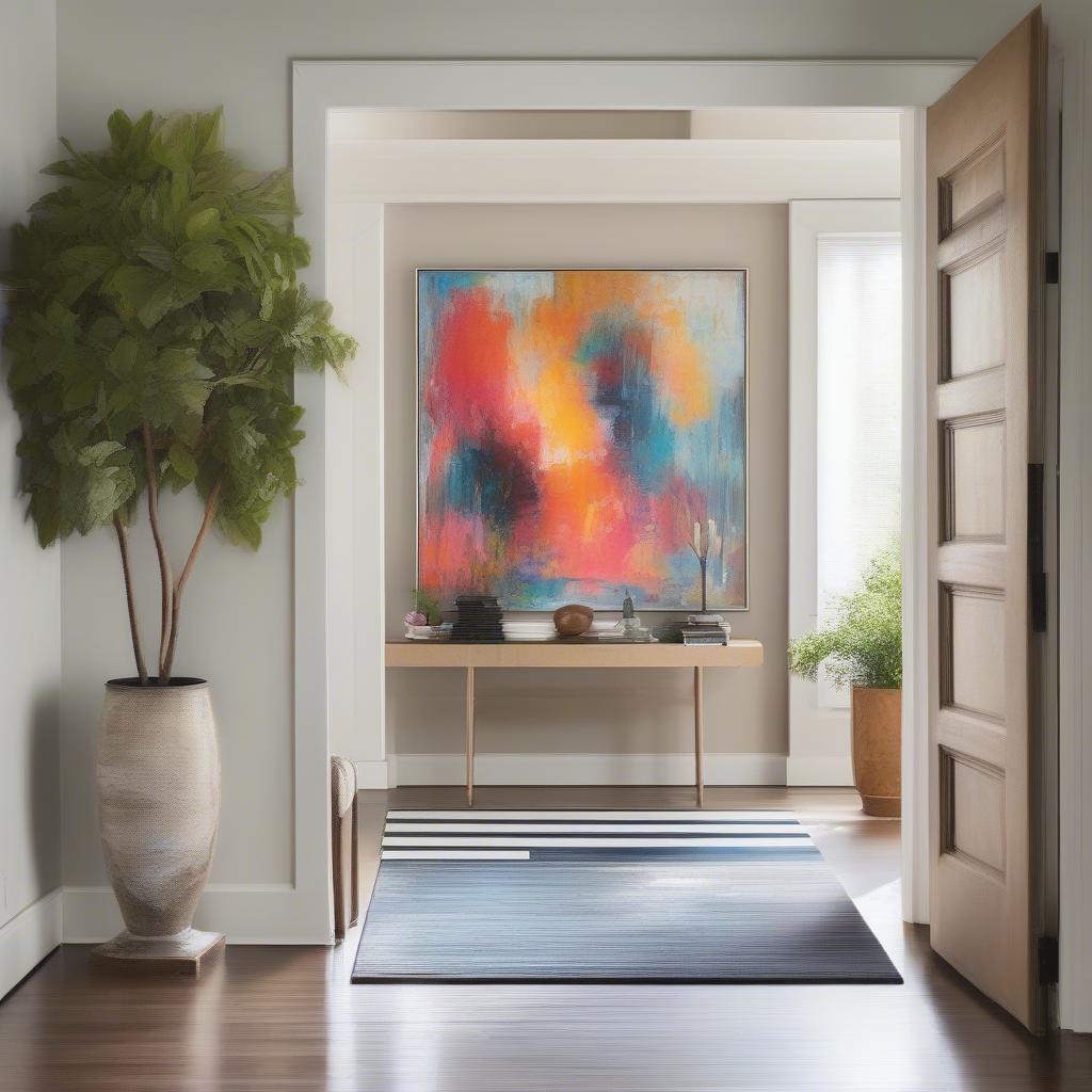 Extra Large Painting in a Home Entryway