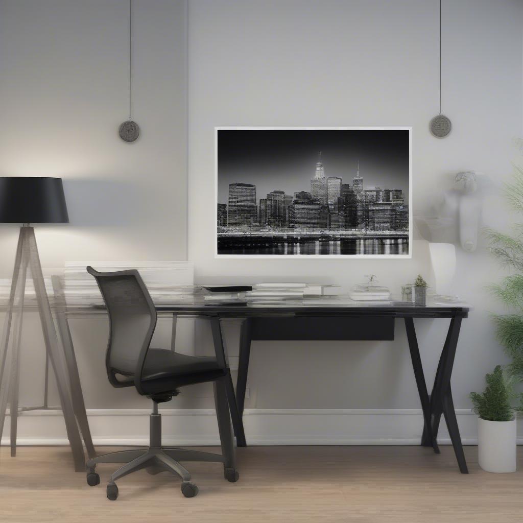 Extra Large Photographic Print in an Office Space