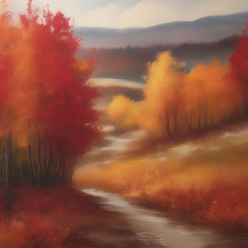 Fall Landscape Canvas Art