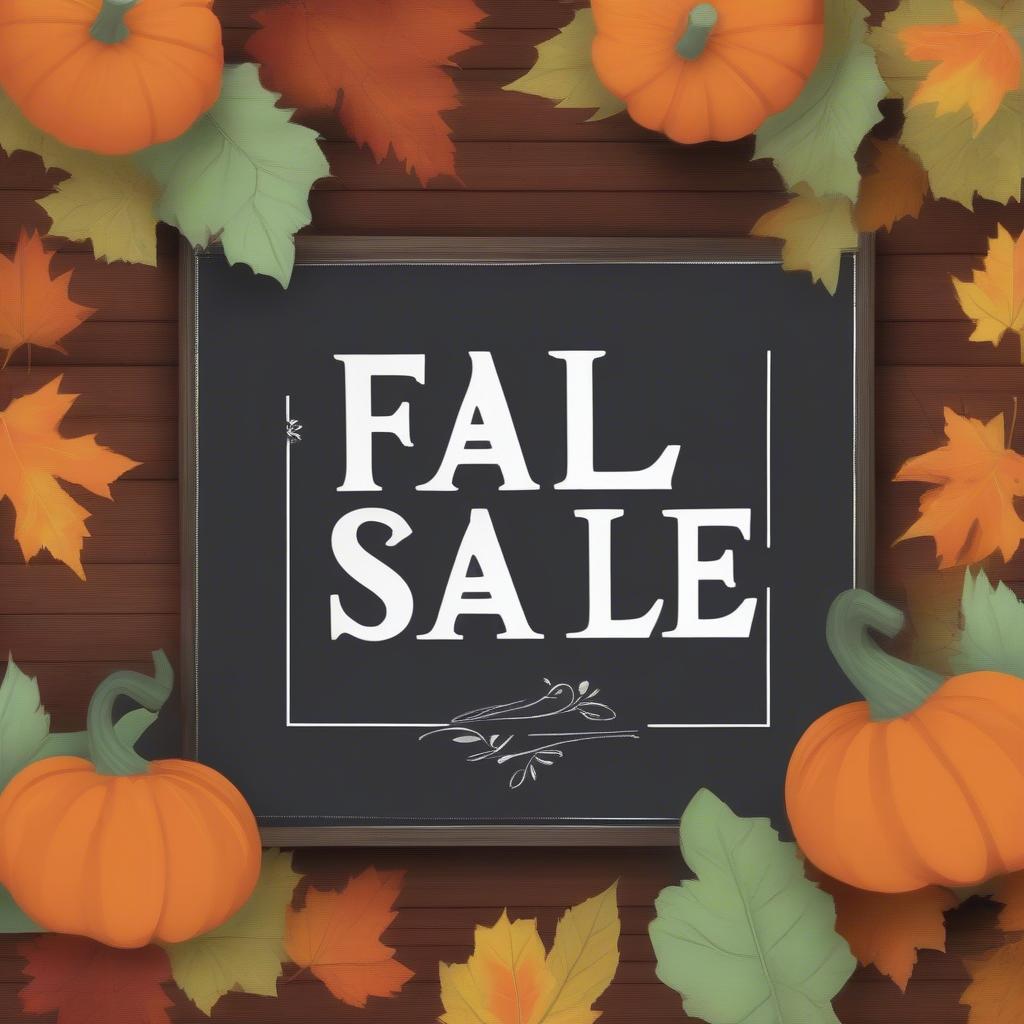 Fall Sale Sign Design Ideas