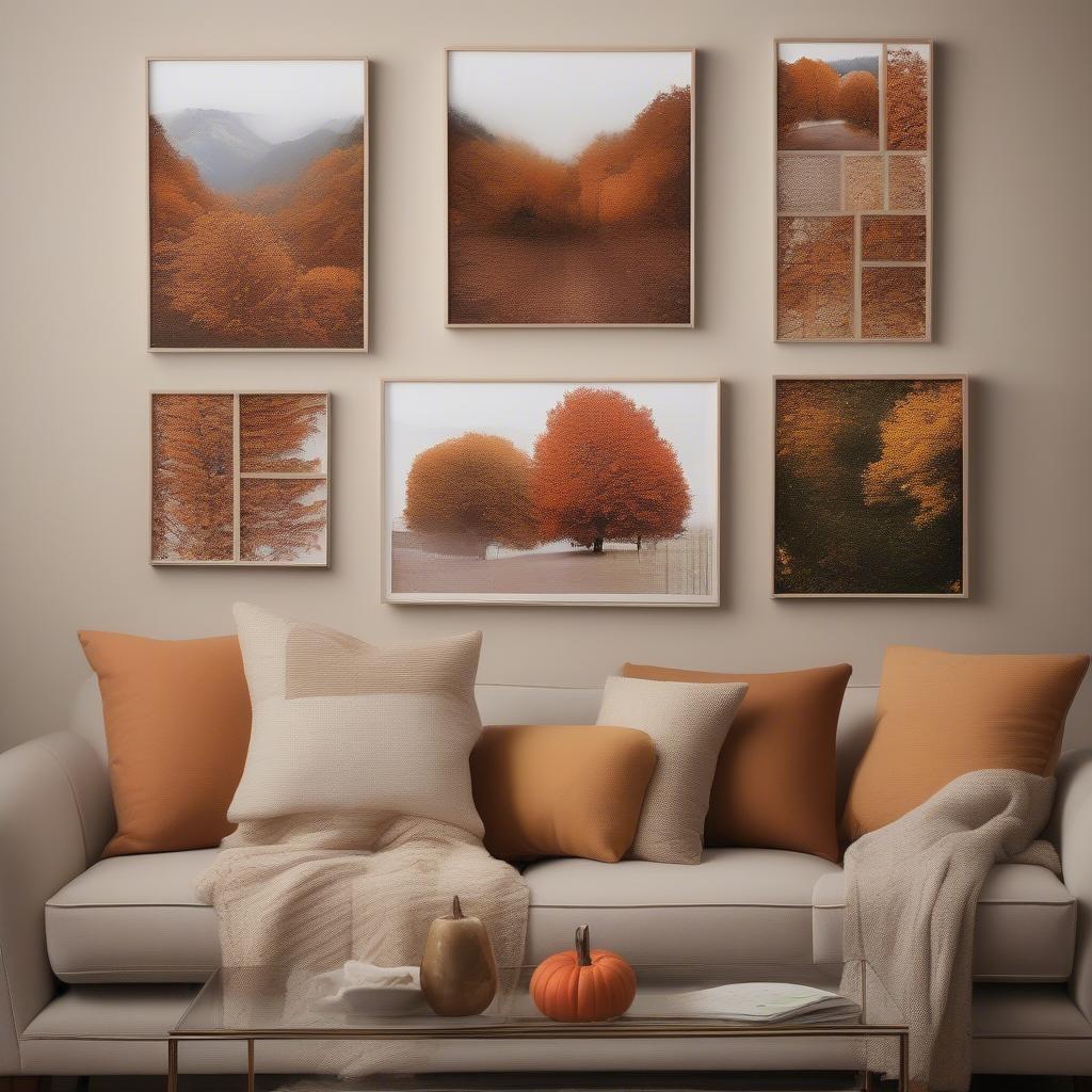 Fall Themed Gallery Wall