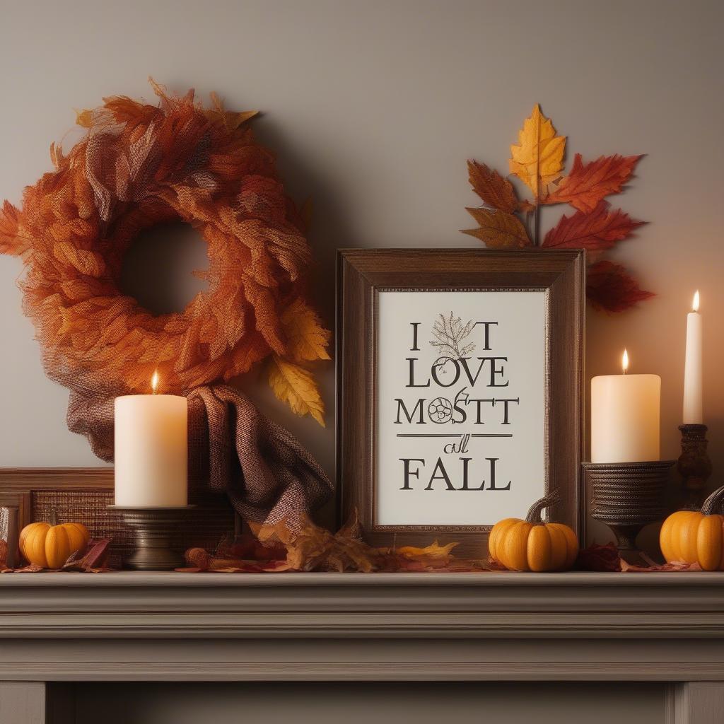 Fall Wicker Sign Decor Ideas