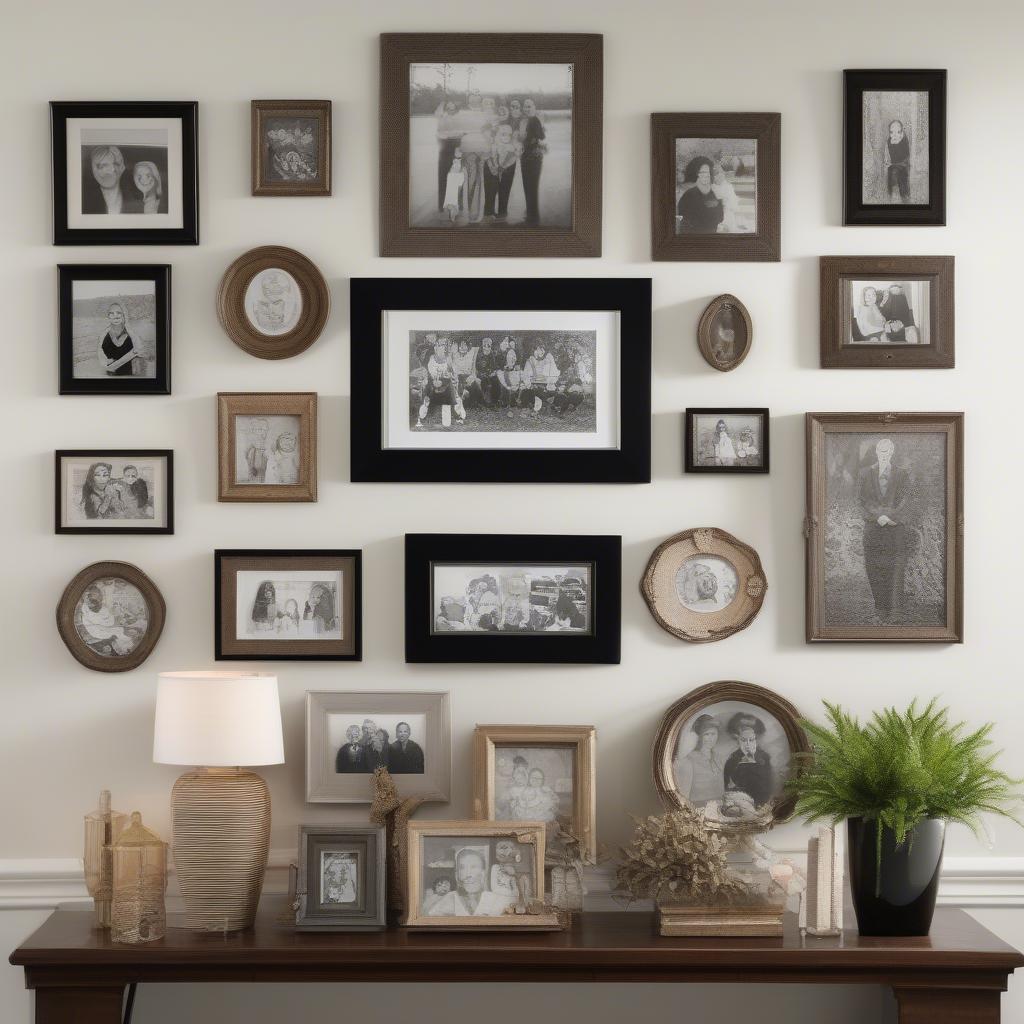 Family Gallery Wall with Plaque