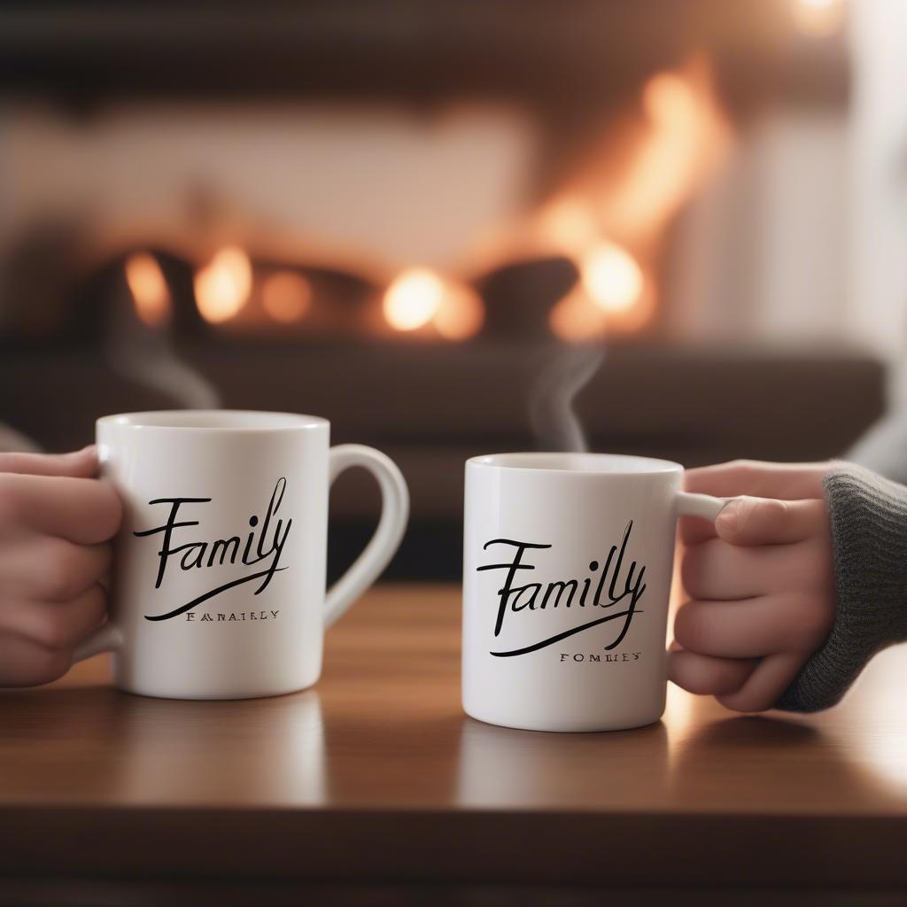 Cozy Morning with Family Mugs