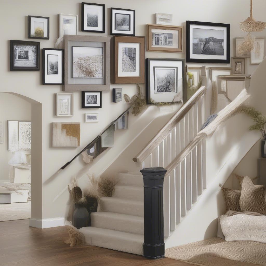 Inspiring examples of gallery walls featuring family photos.