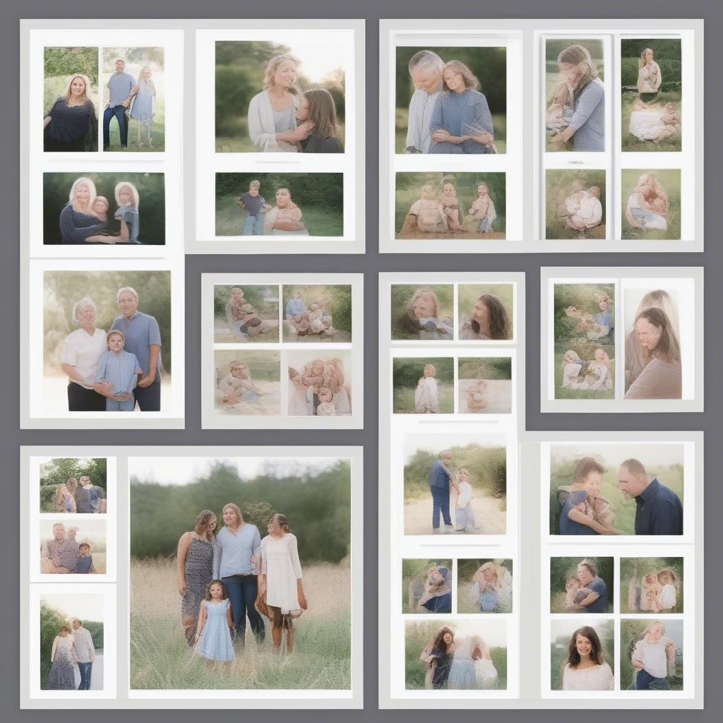 Family Picture Collage Layout Ideas