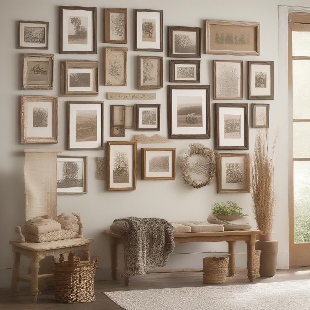 Farm Picture Frames Gallery Wall