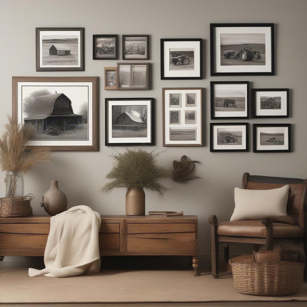 Farm Prints on Canvas Gallery Wall