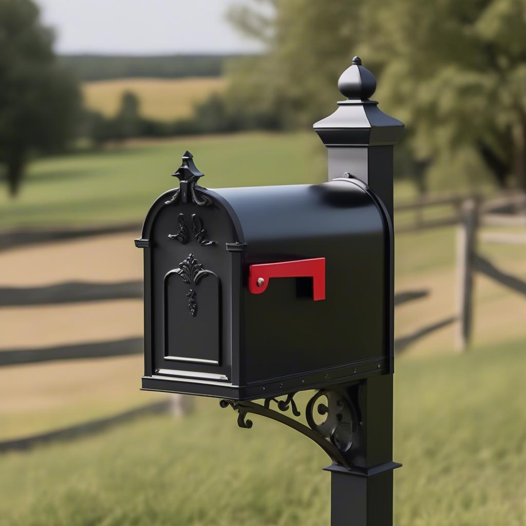 Durable and Stylish Farm Style Metal Mailbox