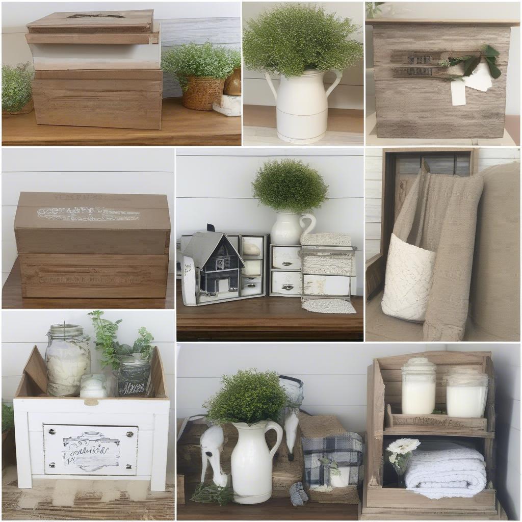 Farmhouse Box Styling Ideas