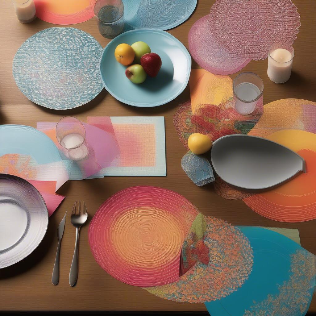 Festive Vinyl Holiday Placemats