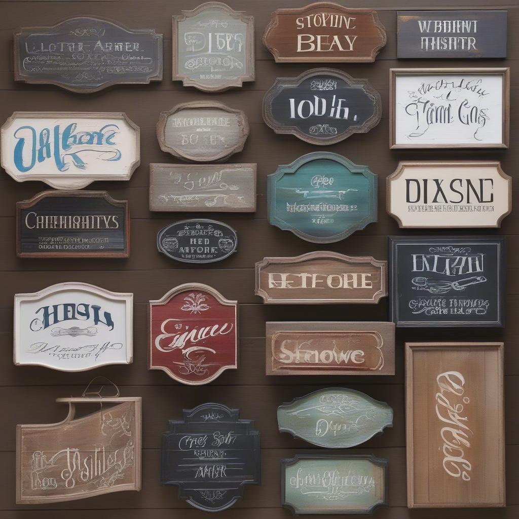 Examples of Finished Wood Signs