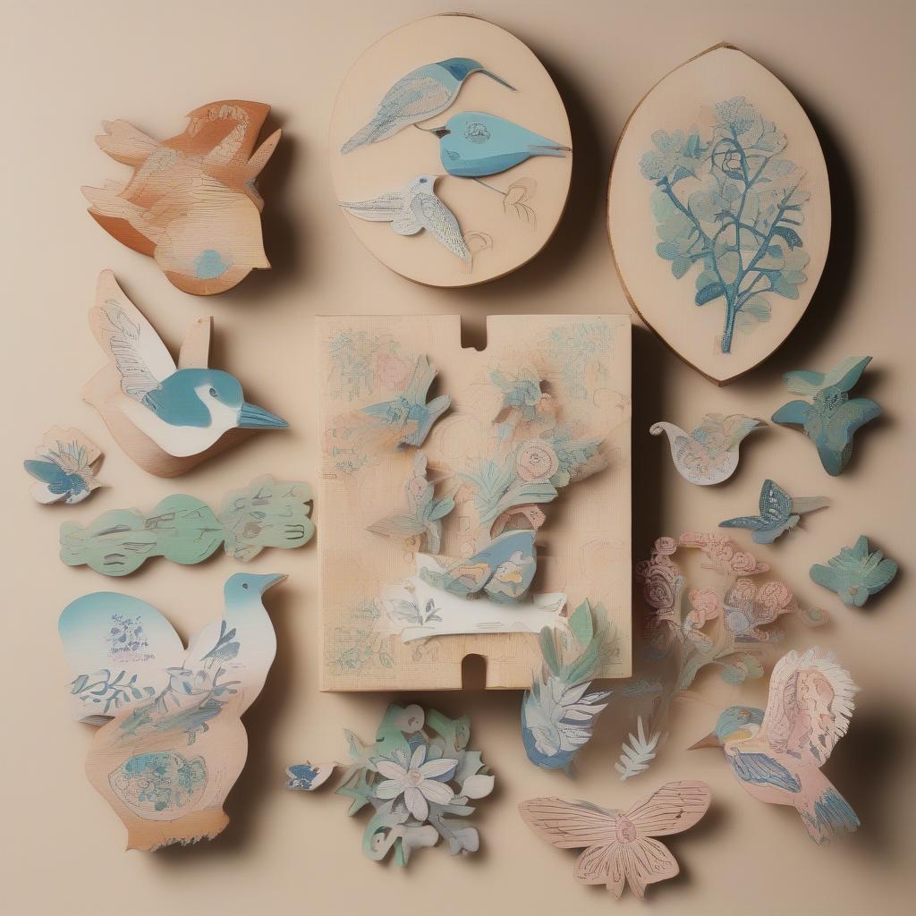 Displaying Finished Wooden Cutout Crafts