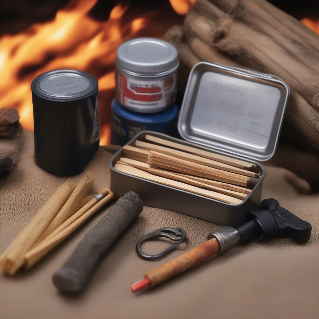 Fire Starting Tools for Camping: Waterproof Matches, Lighter, Ferro Rod