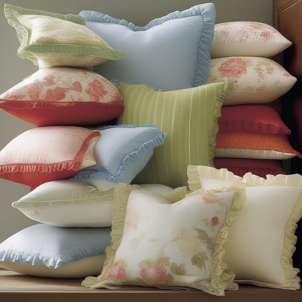 Different Styles of Flange Edge Pillows