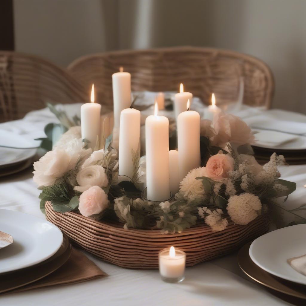 Floral Dish as a Centerpiece