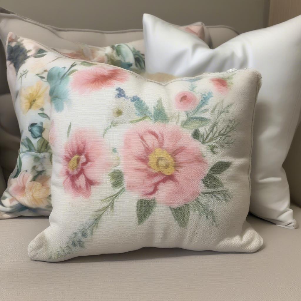 Caring for Floral Lumbar Pillows