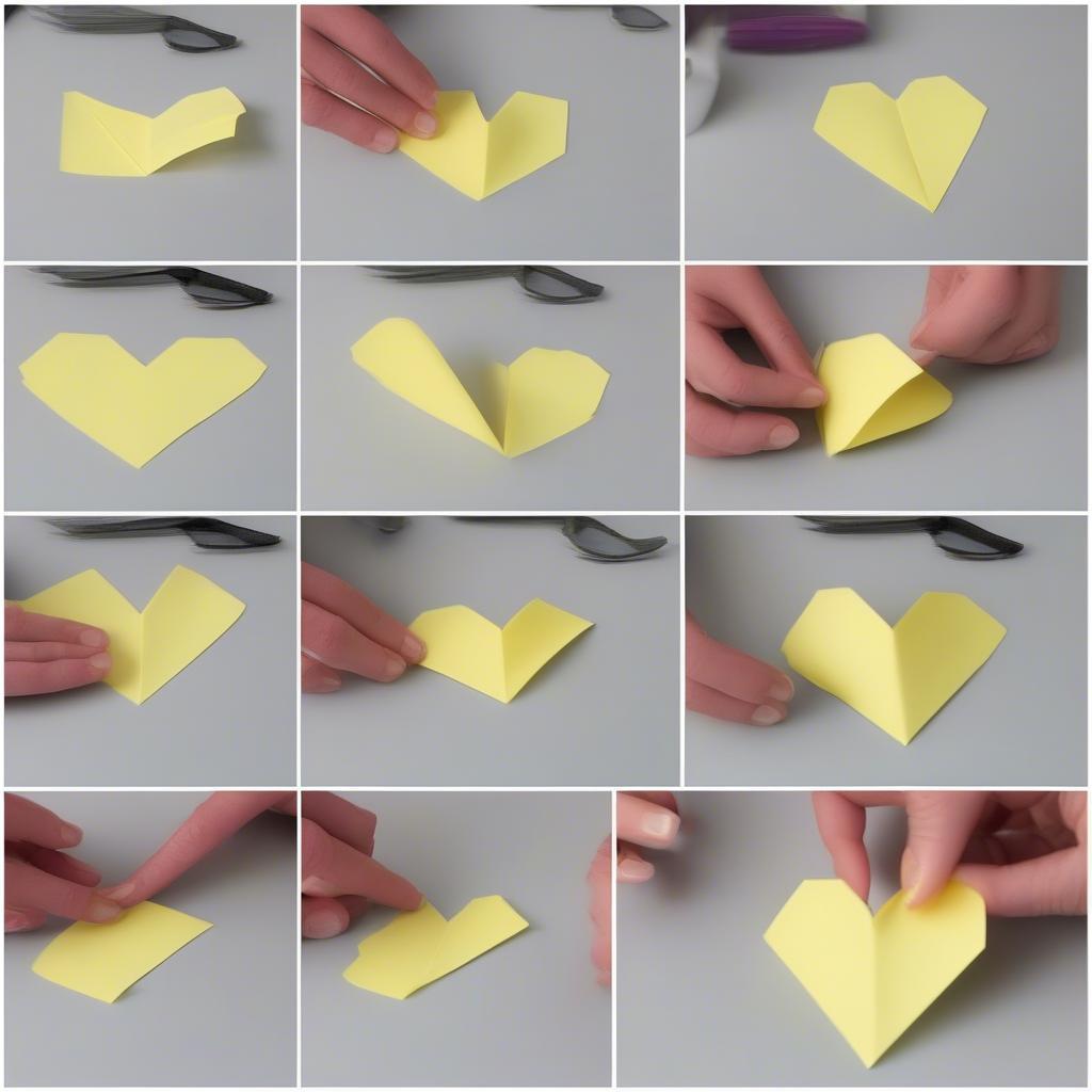 Folding a Sticky Note Heart: Step-by-Step Guide