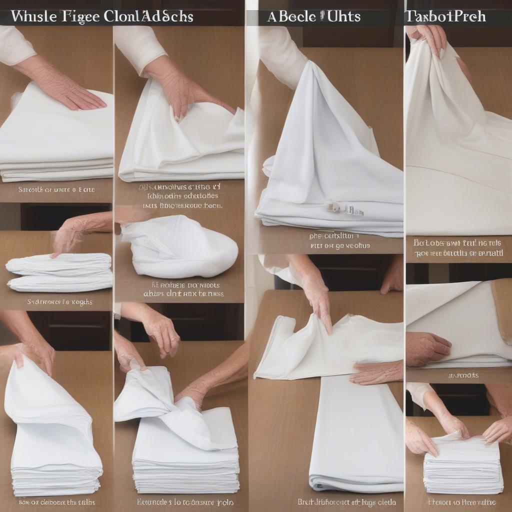 Properly Folding Tablecloths