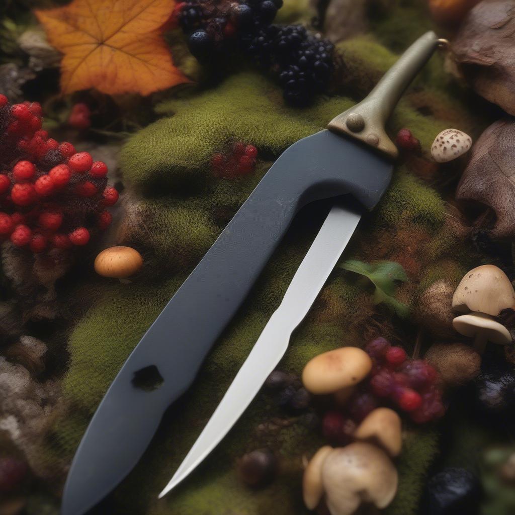 Foraging Knife with Gut Hook