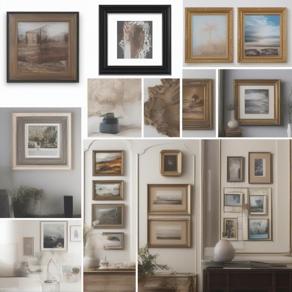 Comparing Different Frame Styles for Various Artworks