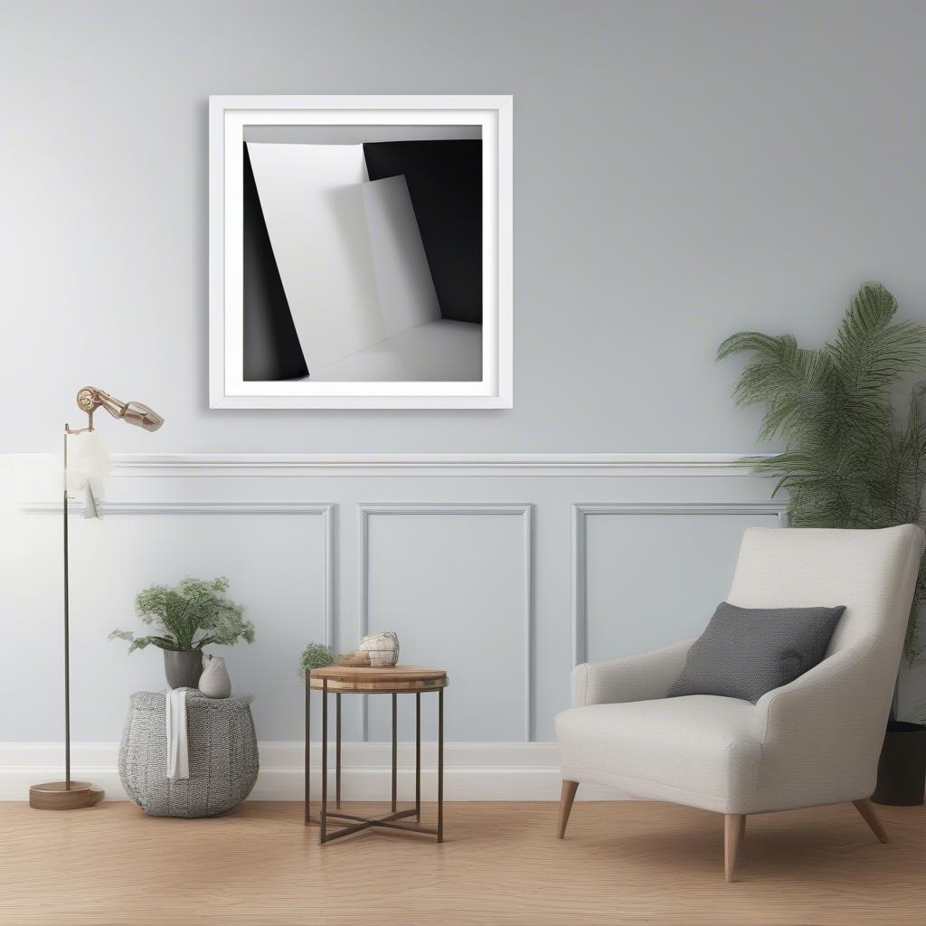 Framed Artwork in a Room Setting