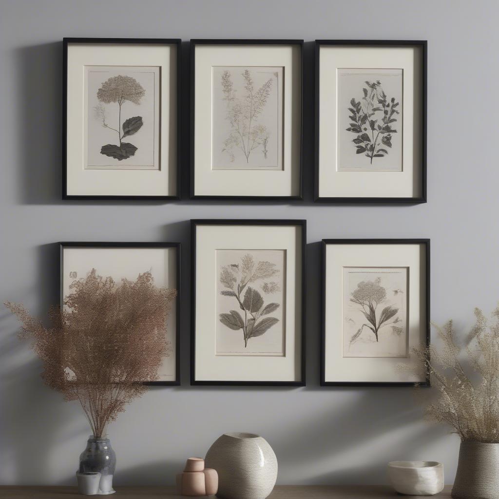 Framed Botanical Prints for Wall Decor