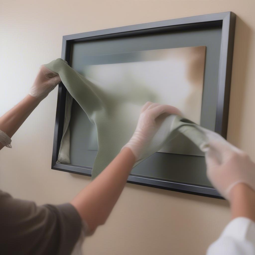 Cleaning a Framed Canvas Print