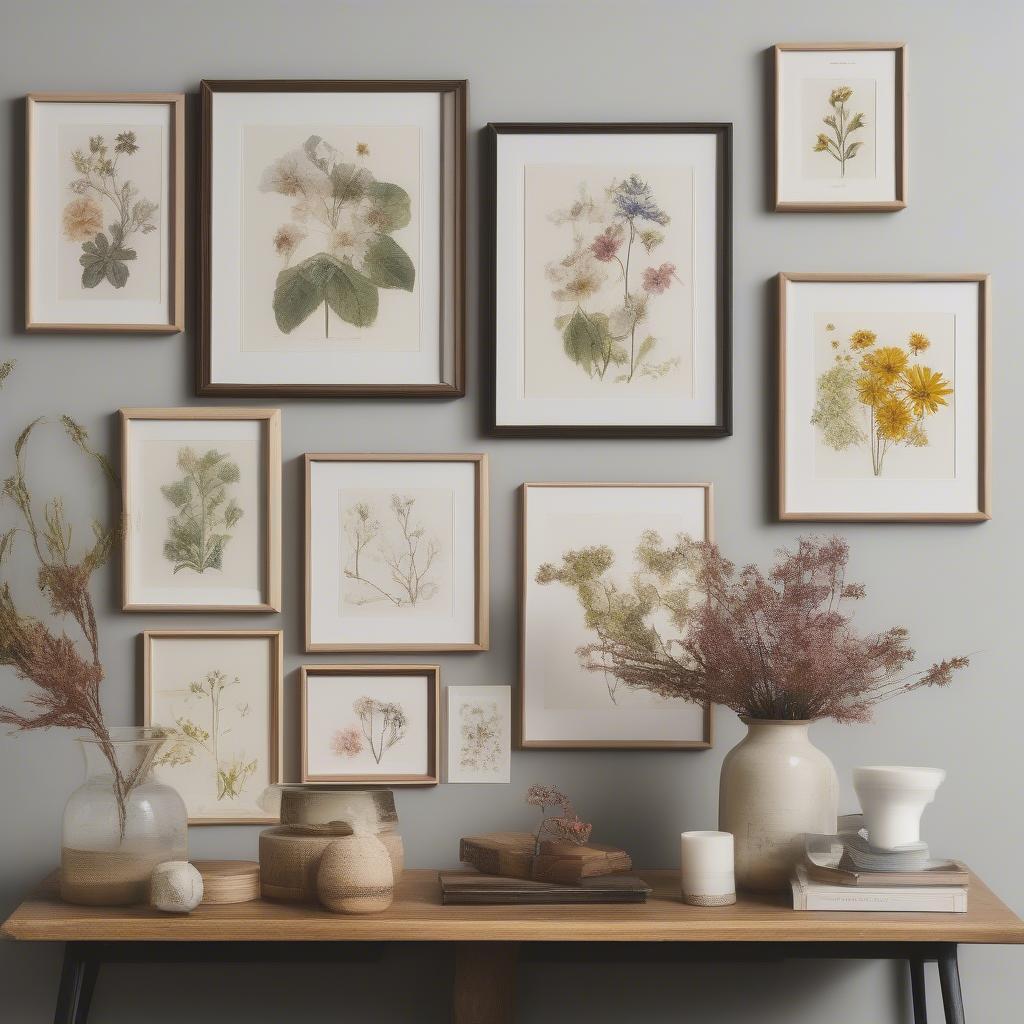 Variety of Framed Floral Pictures