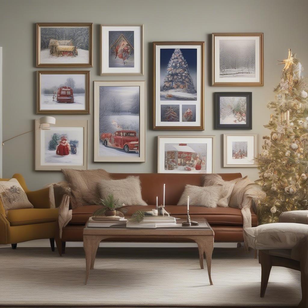 Framed Holiday Art Gallery Wall