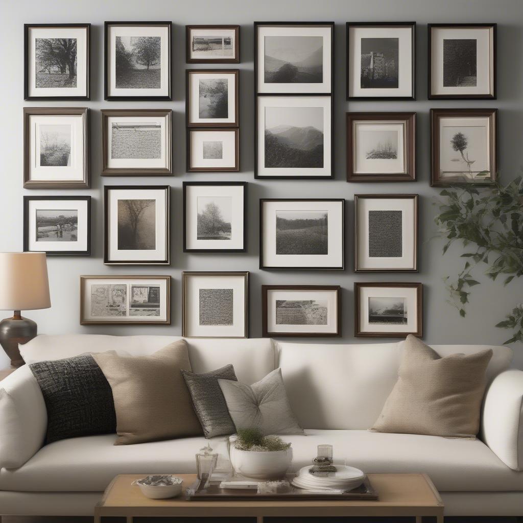 Framed Pictures Displayed on a Wall