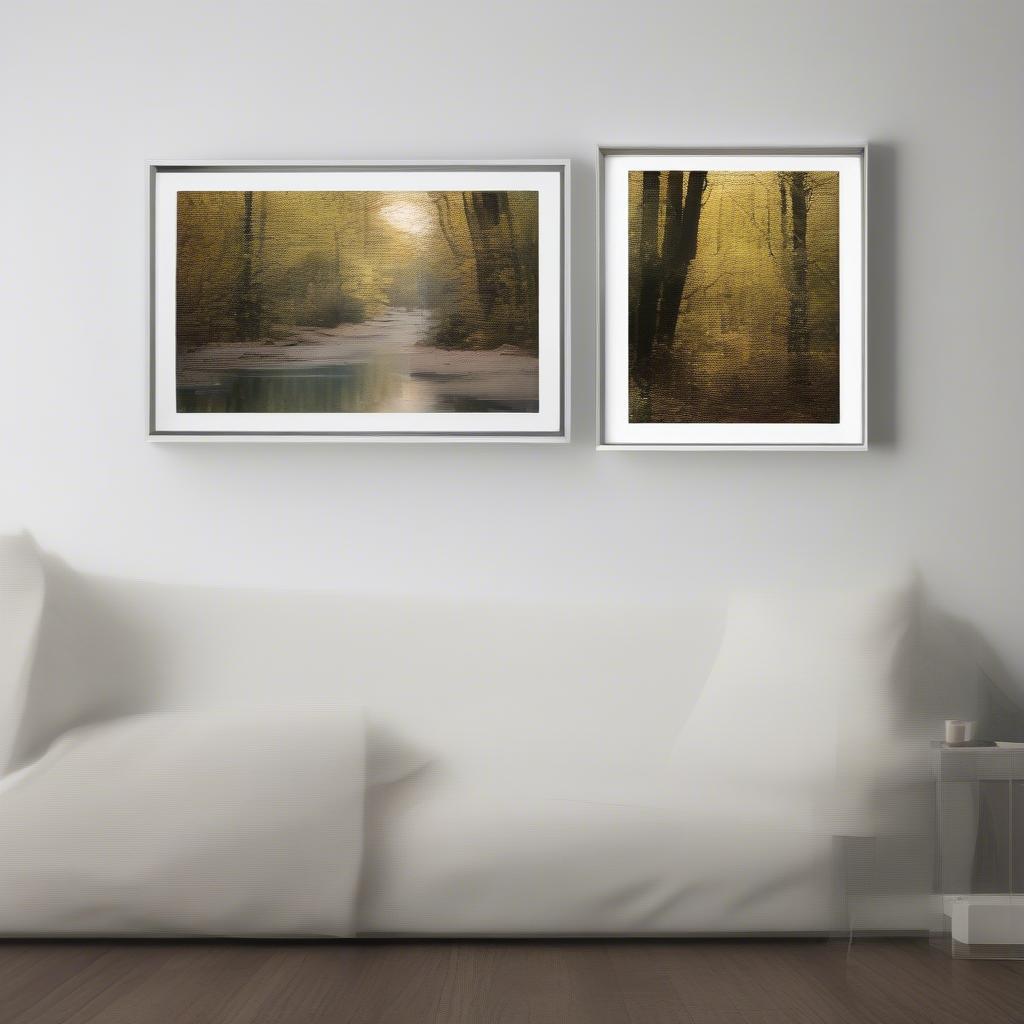 Framed vs. Unframed Canvas Comparison