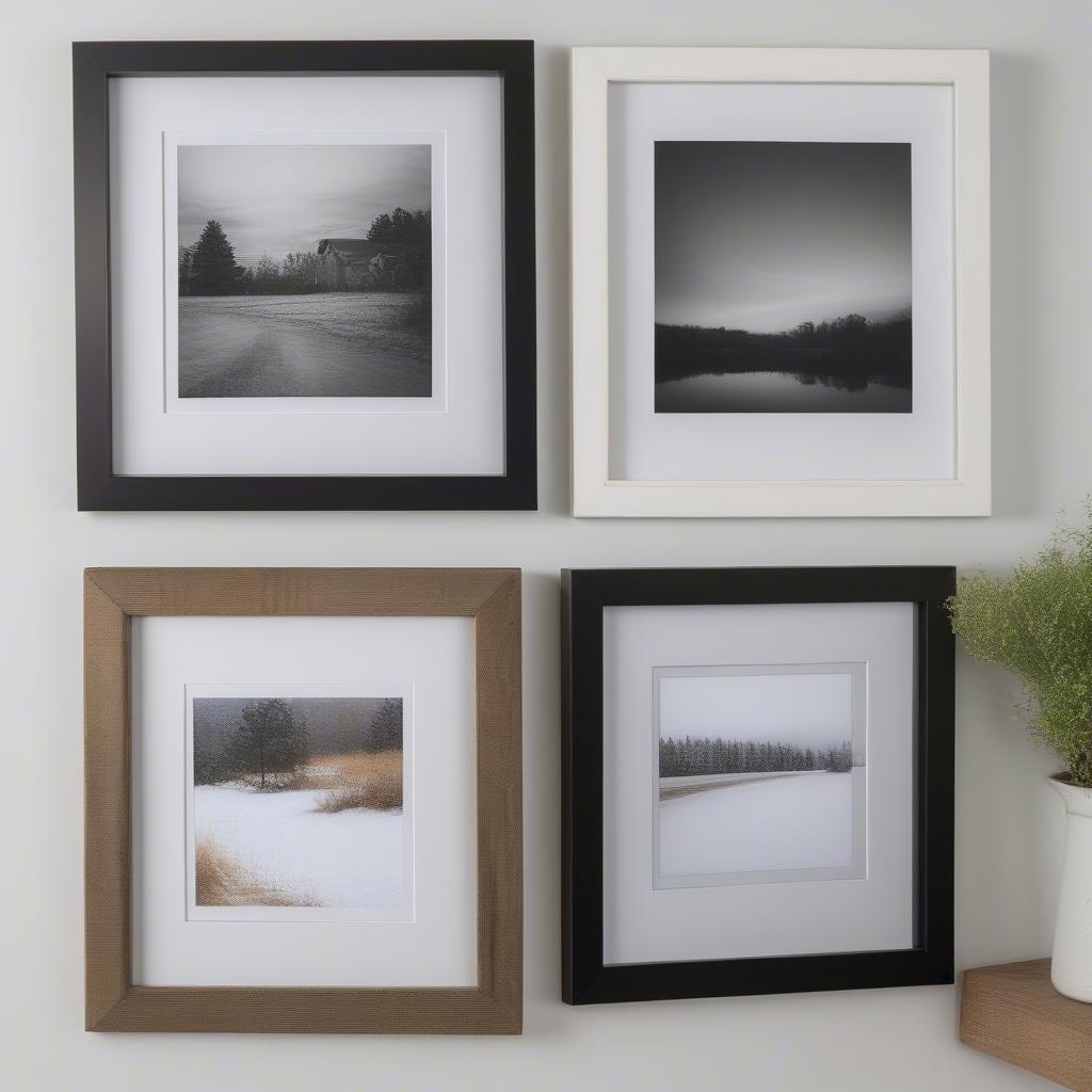 Different Framing Styles for 13x13 Photo Prints