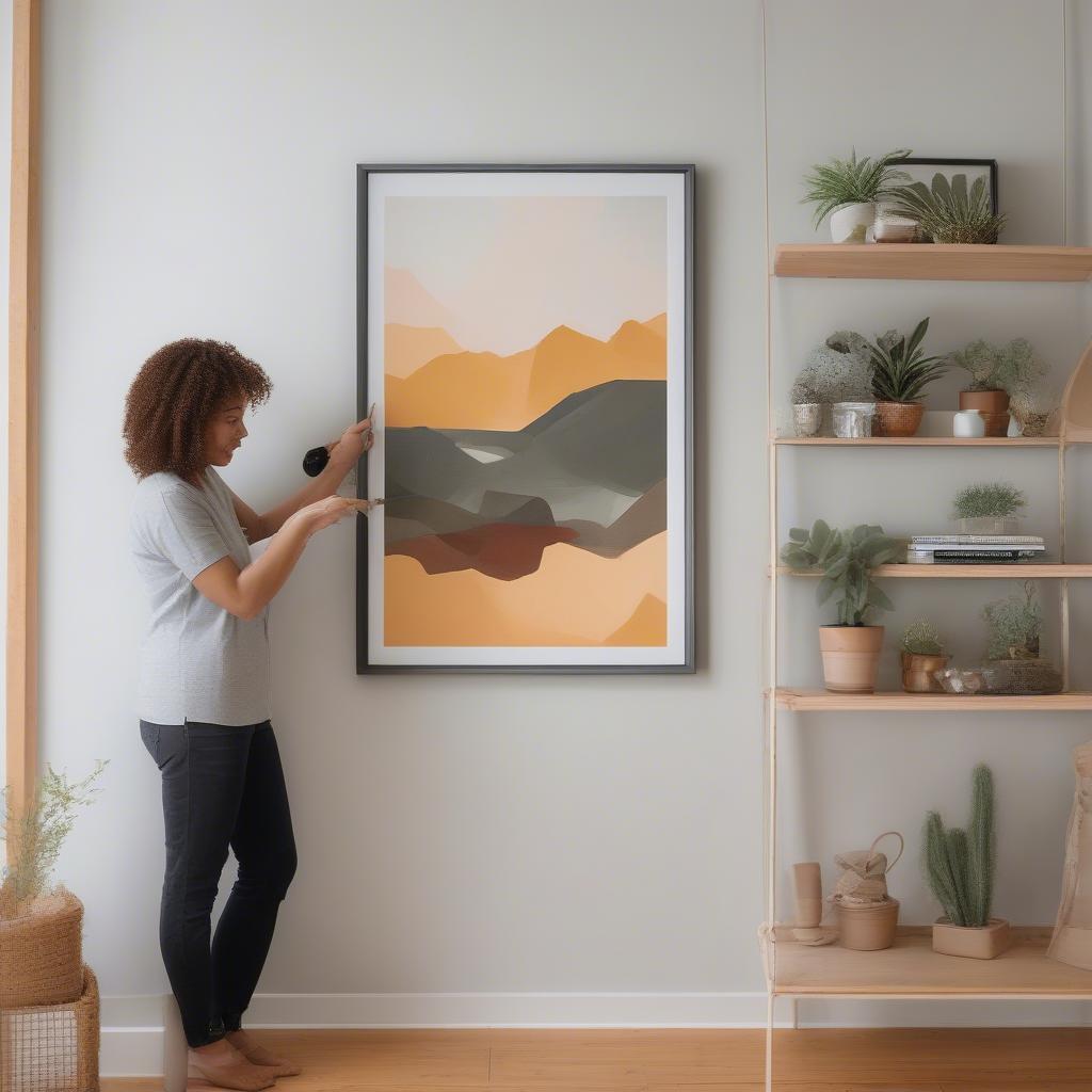 Framing and hanging your custom canvas prints