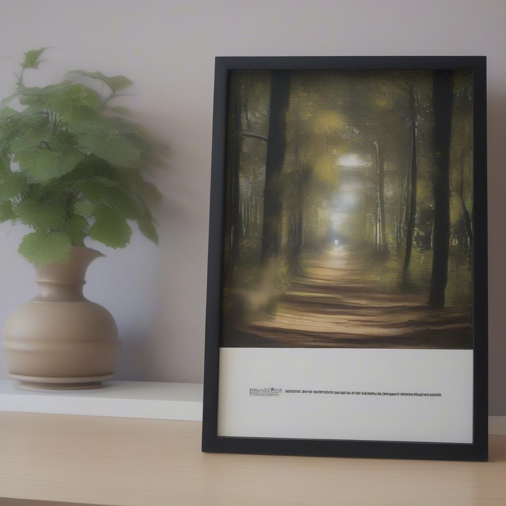 Framing Artwork in a 25x17 Frame