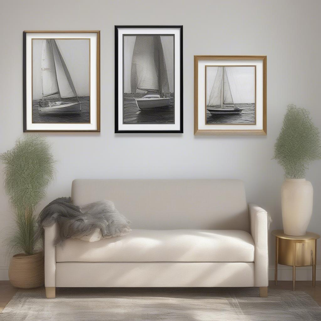 Different Framing Options for Sailboat Canvas Art