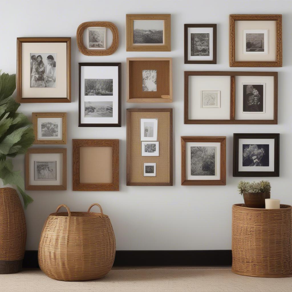 A Gallery Wall Featuring 12x12 Picture Frames