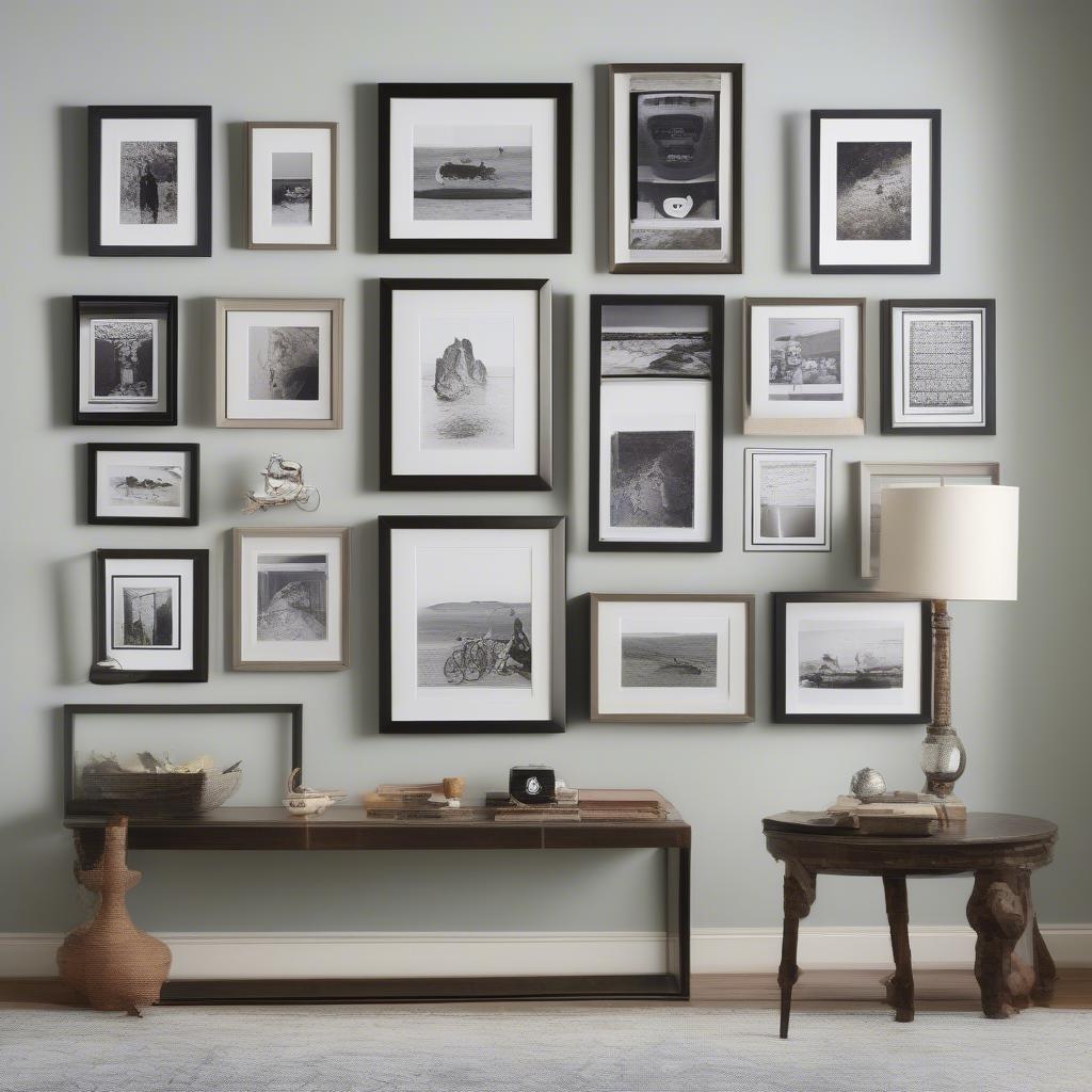 Gallery Wall with 25x17 Centerpiece