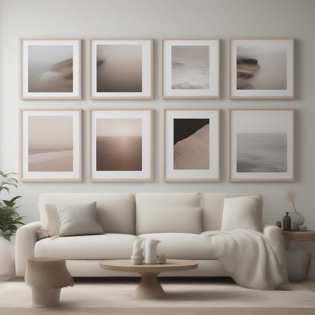 Gallery Wall with Canvas Photo Prints