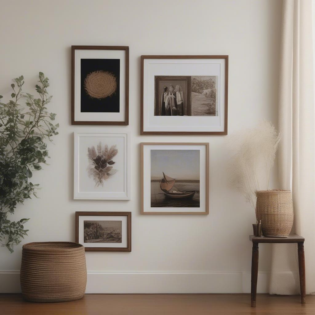 Gallery Wall with Framed Decor