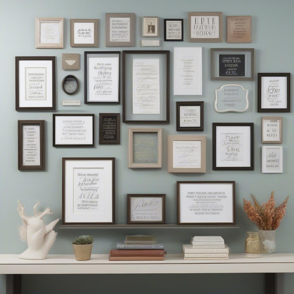 Creating a Stunning Gallery Wall with Framed Sayings