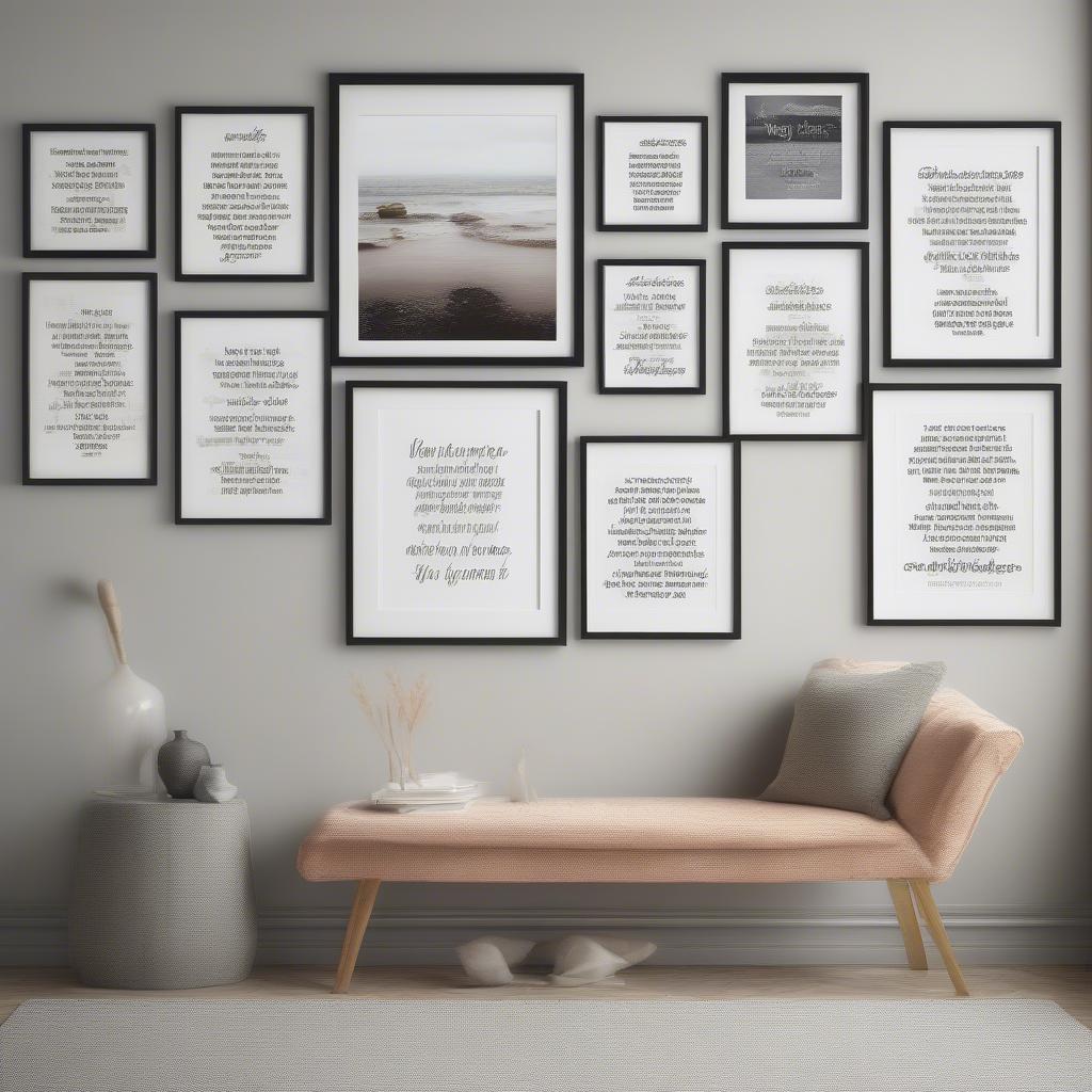 Creating A Gallery Wall with Inspirational Quotes